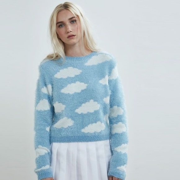 Lazy Oaf Sweaters - Lazy oaf cloud sweater